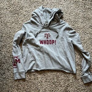 Cropped lightweight hoodie